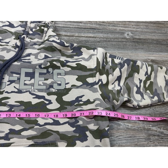 BUC-EE'S Camo Hoodie Adult Large Graphic Print Front/Back Souvenir Sweatshirt - Picture 10 of 12